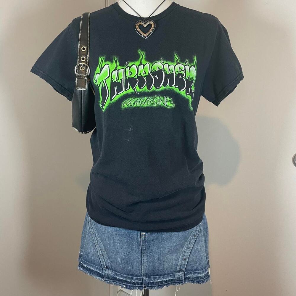 Thrasher Magazine Skater Grunge Airbrush Small Cotton T-shirt